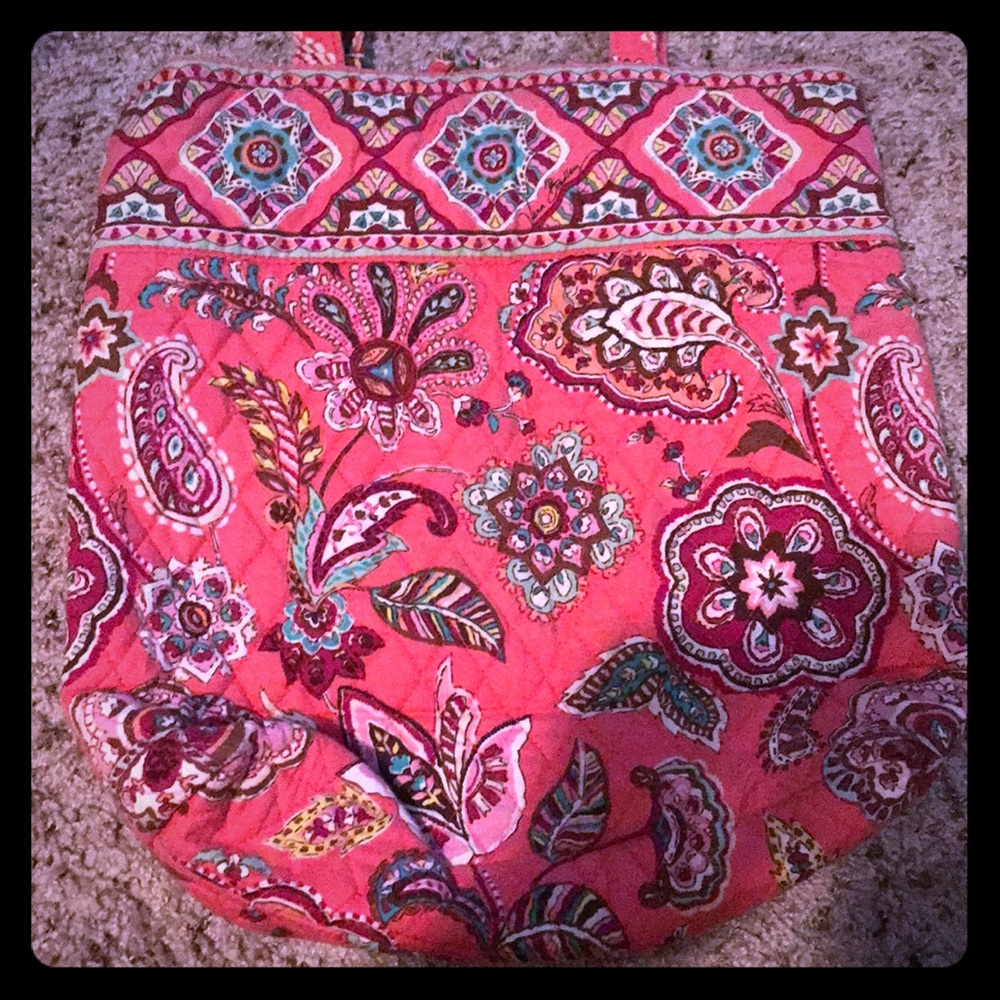 Vera Bradley Coral Paisley Tote